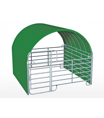 GROWI® Rundbogen-Weidezelt 3,60 x 3,60 x 3,25 m mit Tor