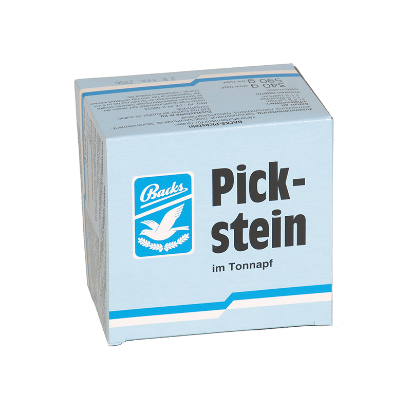 BACKS Pickstein im Tonnapf, weiß
