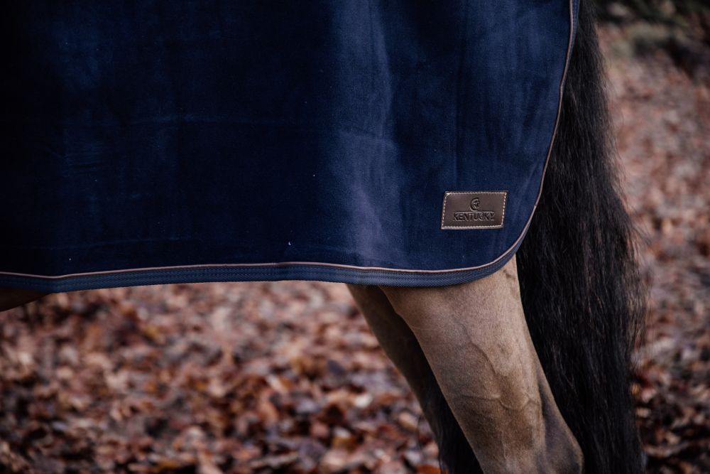 KENTUCKY® HORSEWEAR Ausreitdecke Quadrat Heavy Fleece, marine