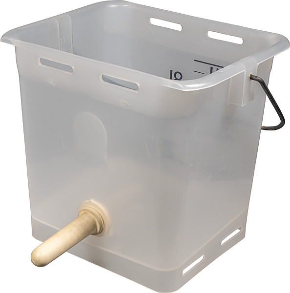 Nuckel-Tränkeeimer 13 l, transparent