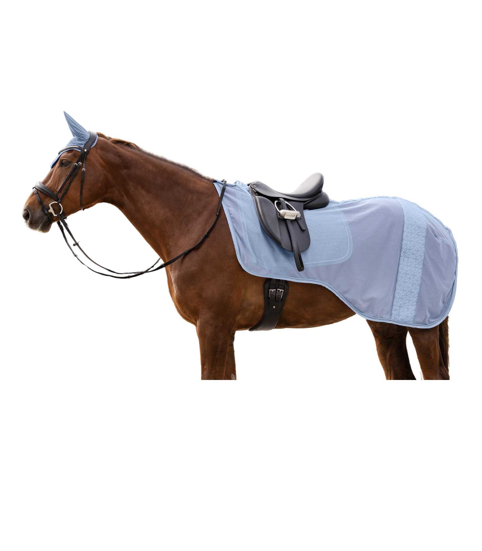 WALDHAUSEN Fliegen - Ausreitdecke Rom, pastellblau