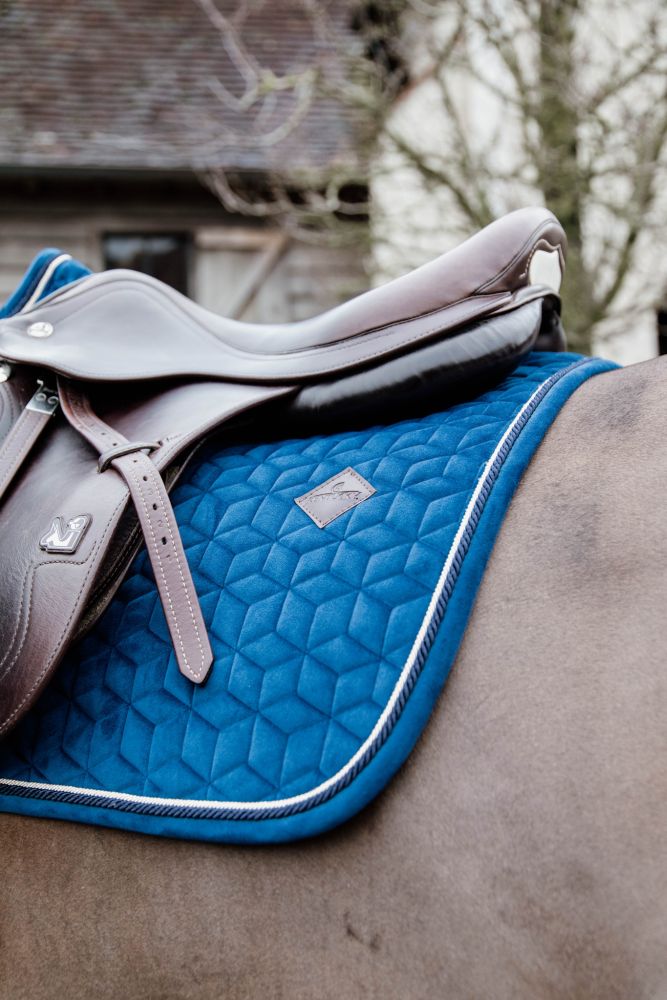 KENTUCKY® HORSEWEAR Schabracke Basic Velvet Springen, marine