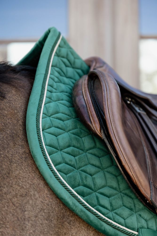 KENTUCKY® HORSEWEAR Schabracke Velvet Springen, dunkelgrün