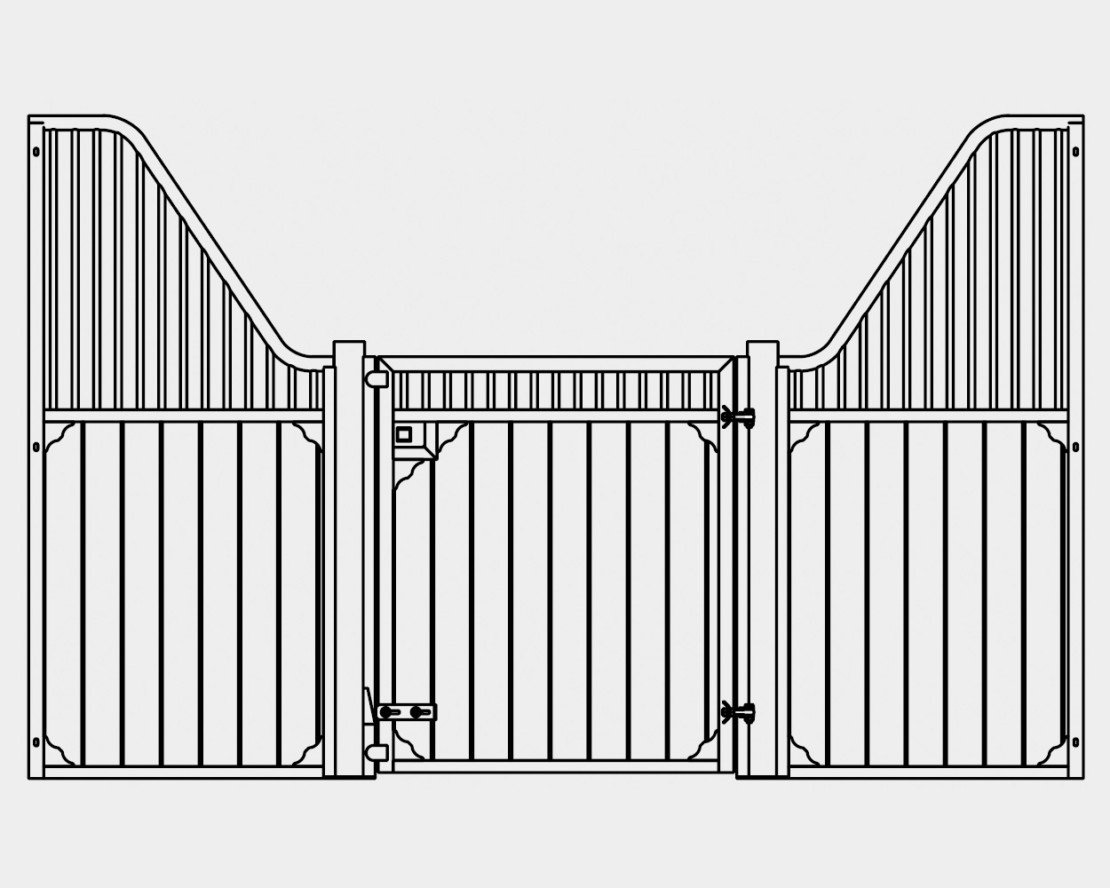 GROWI® Pferdeboxenfront Akera