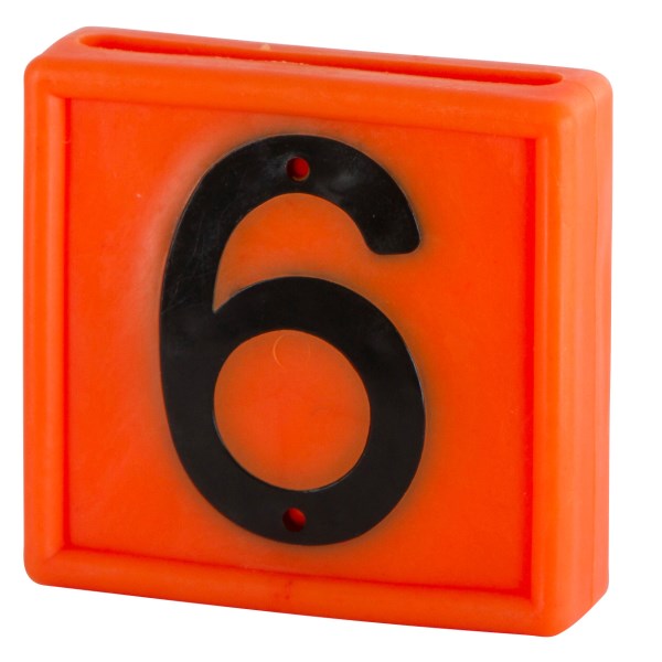 KERBL Nummernblock Standard, orange
