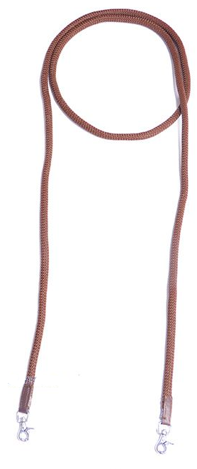 WESTERN IMPORTS® Deluxe Nylon geschlossene Zügel, braun