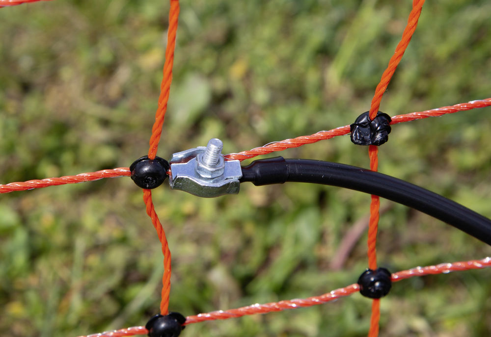 AKO Geflügelnetz PoultryNet, orange, Höhe: 106 cm elektrifizierbar