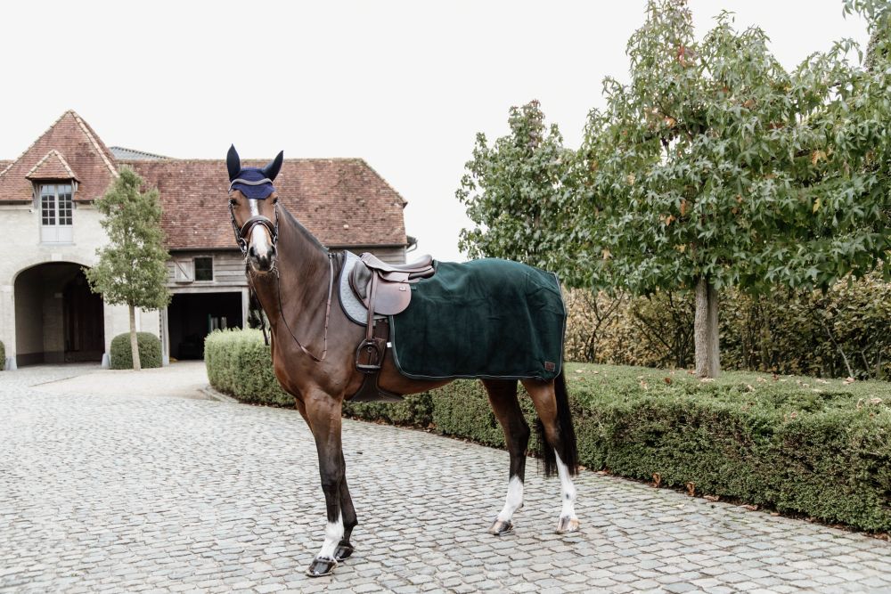 KENTUCKY® HORSEWEAR Ausreitdecke Quadrat Heavy Fleece, pinien-grün