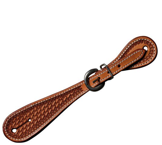 WESTERN IMPORTS® Man´s Spurstrap Basket tooled