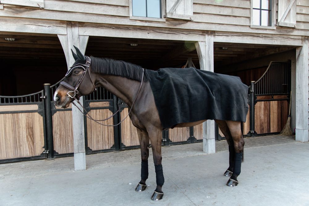KENTUCKY® HORSEWEAR Fleecedecke Square Heavy, schwarz