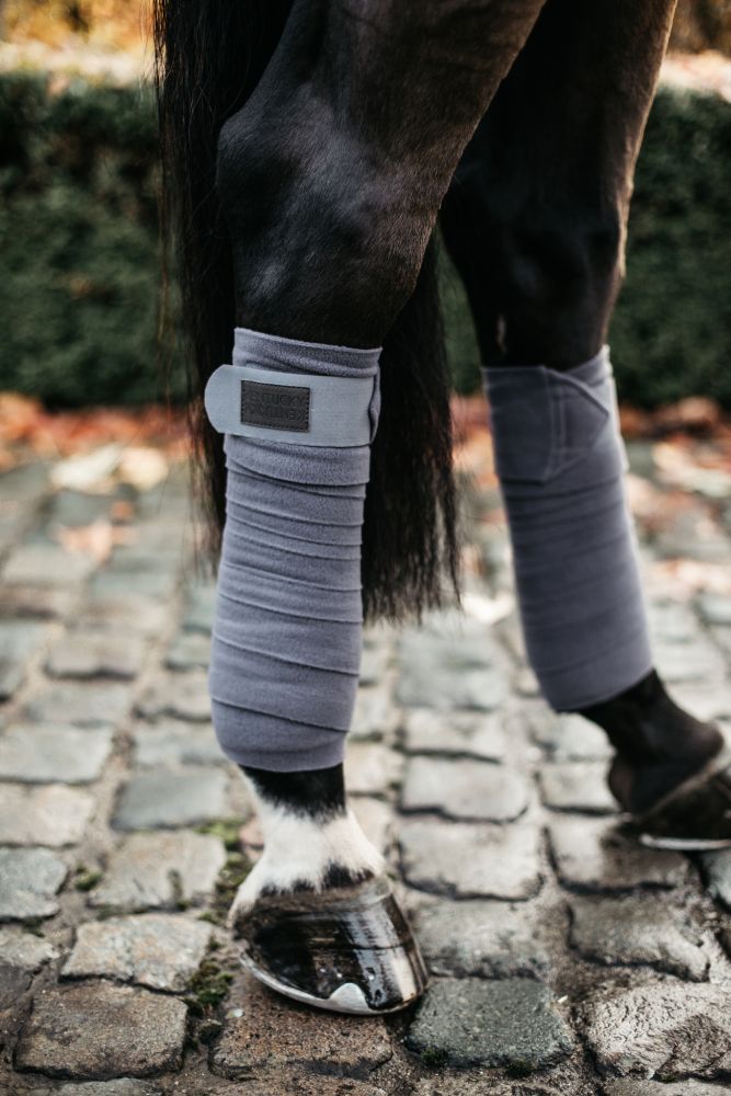 KENTUCKY® HORSEWEAR Polar Fleece-Bandagen, 4er-Set, grau