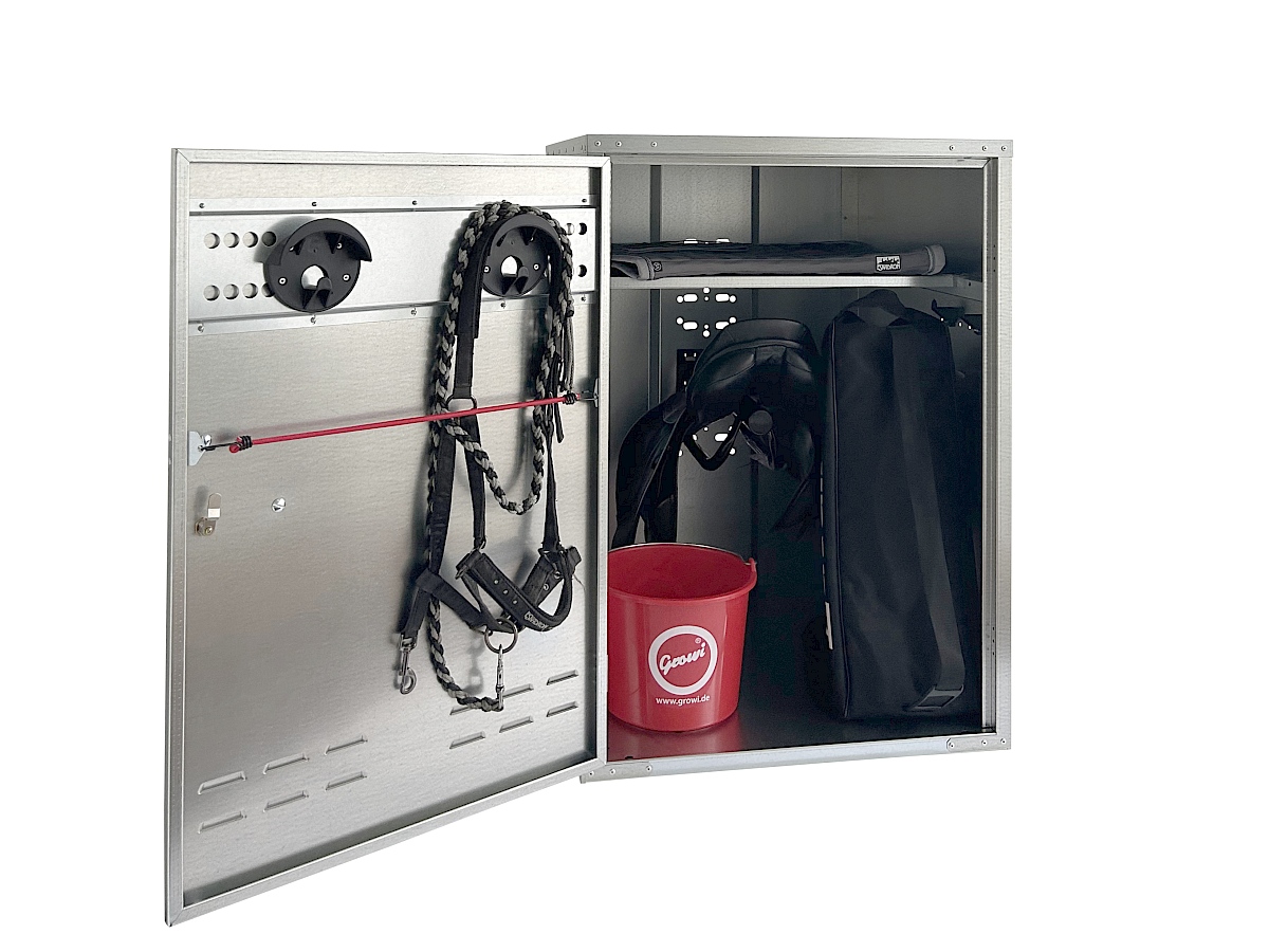 GROWI® Sattelschrank mit Vorrichtung für Vorhangschloss, 75 cm breit