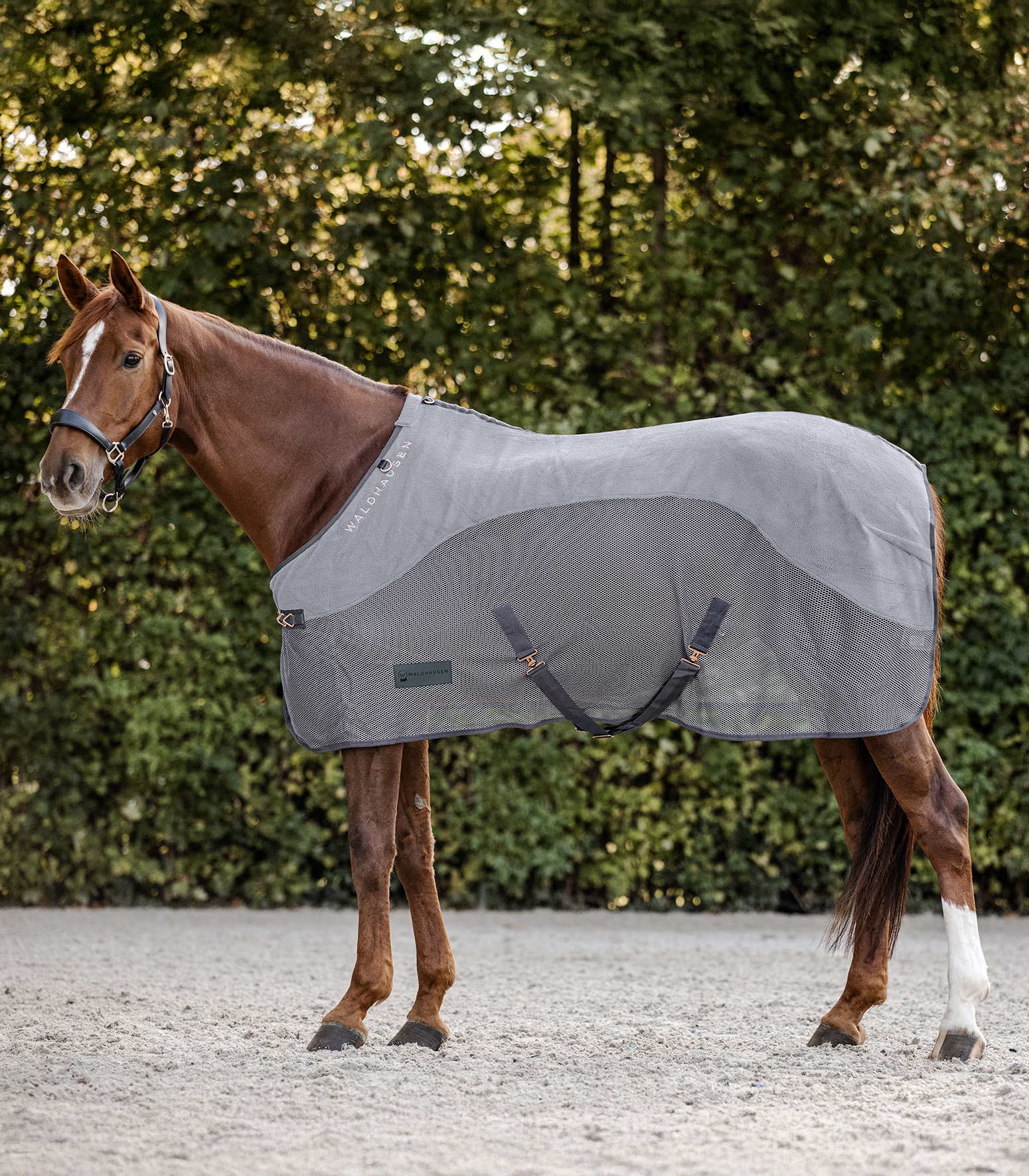 WALDHAUSEN COMFORT Fleece-Fliegendecke, grau