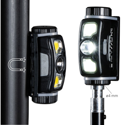 SHADA Stirnlampe - 450 lm 6.000 K Lithium-Ionen 9,62 Wh