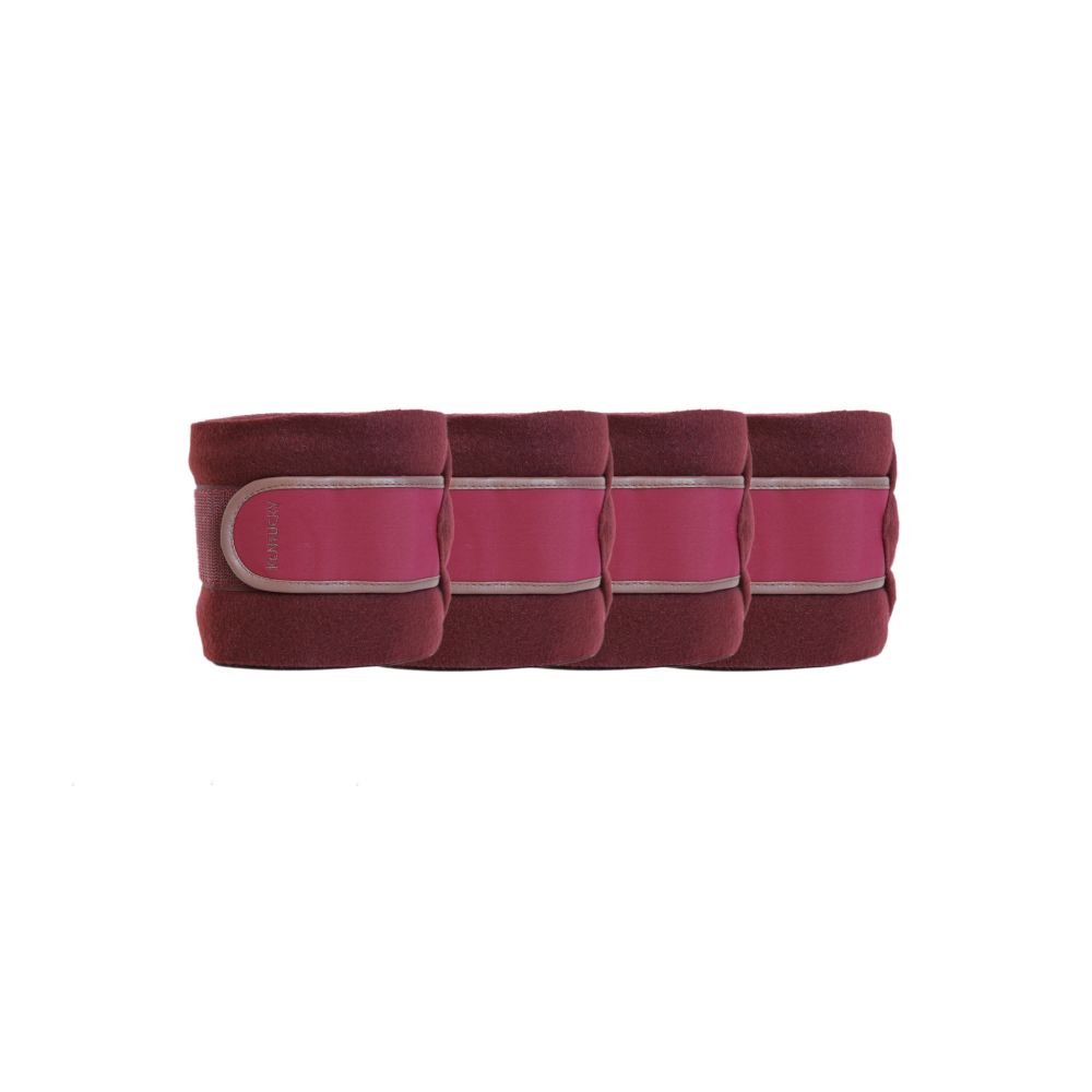 KENTUCKY® HORSEWEAR Fleece-Bandagen, 4er-Set, bordeaux