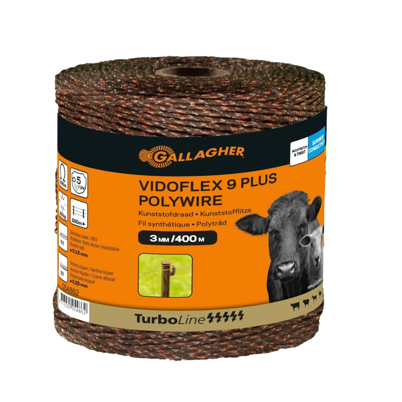 GALLAGHER Vidoflex 9 TurboLine Plus, terra