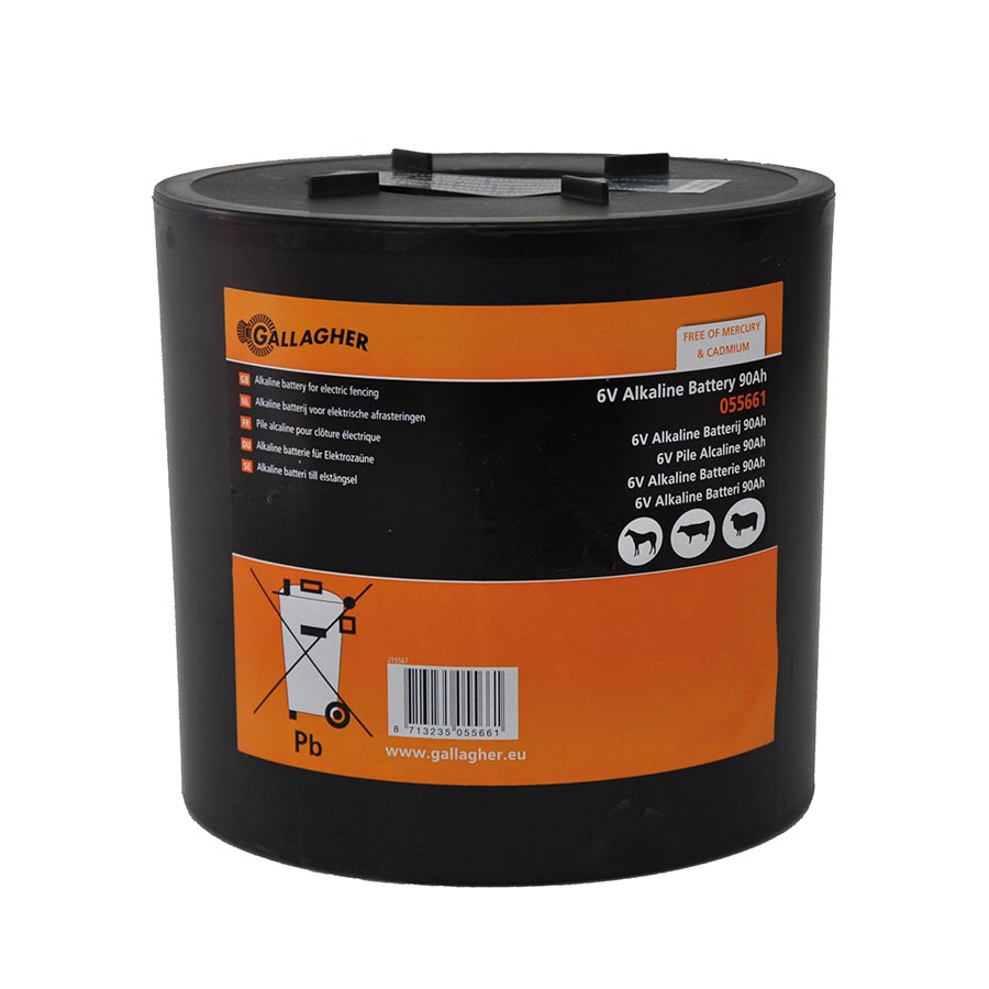 GALLAGHER runde Batterie (6 V, 90 Ah)