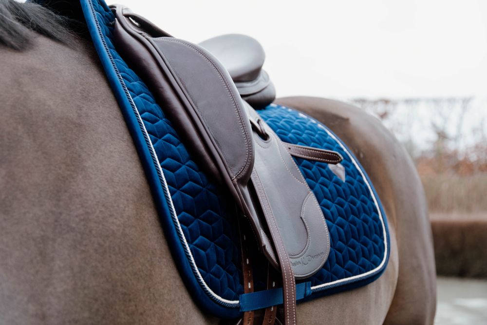 KENTUCKY® HORSEWEAR Schabracke Basic Velvet Dressur, marine
