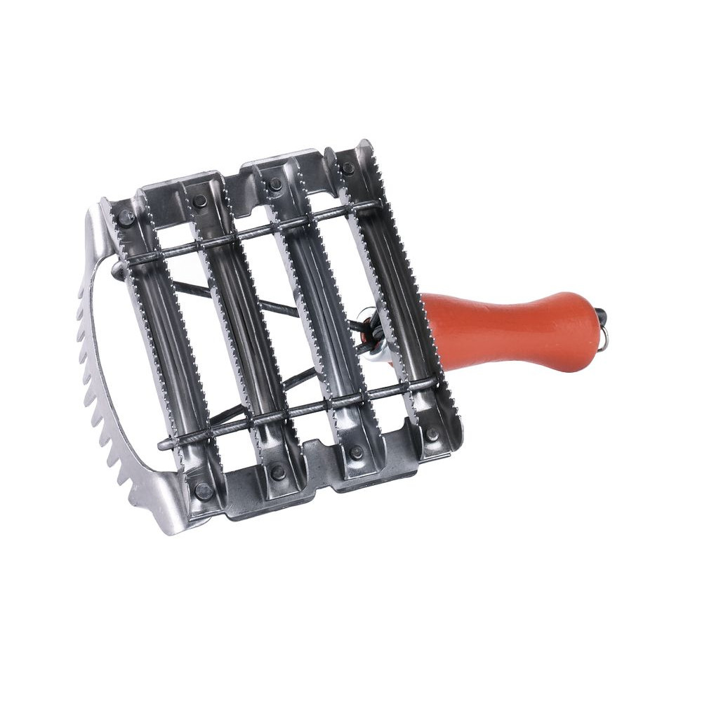 Metallstriegel mit Mähnenkamm