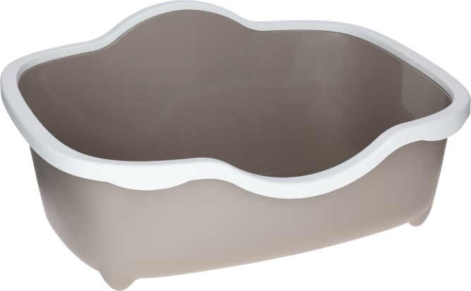 KERBL Katzentoilette Très Chic open 56x39x26cm, weiß/taupe