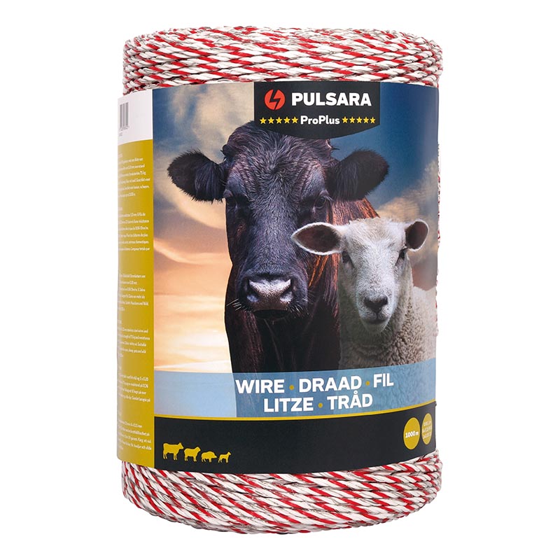PULSARA Kunststoff-Litze Pro Plus, weiß/rot
