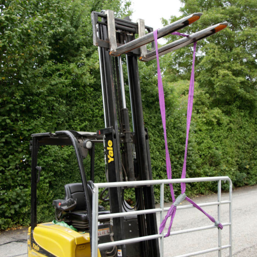 Rundschlingen violett zul. Zugkraft direkt 1000 kg / umgelegt 2000 kg