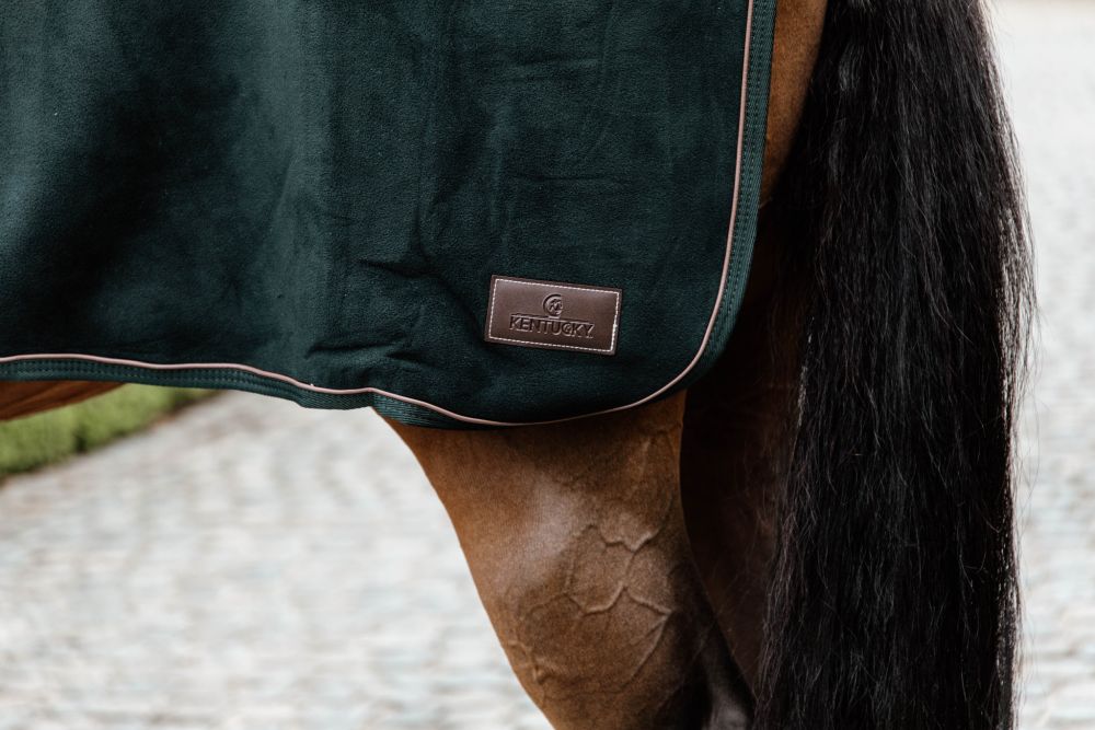 KENTUCKY® HORSEWEAR Ausreitdecke Quadrat Heavy Fleece, pinien-grün