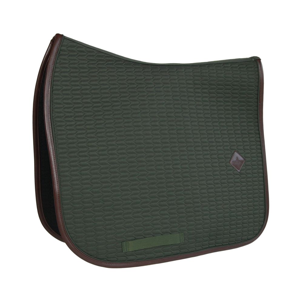 KENTUCKY® HORSEWEAR Schabracke Color Edition Leder Dressur, oliv-grün