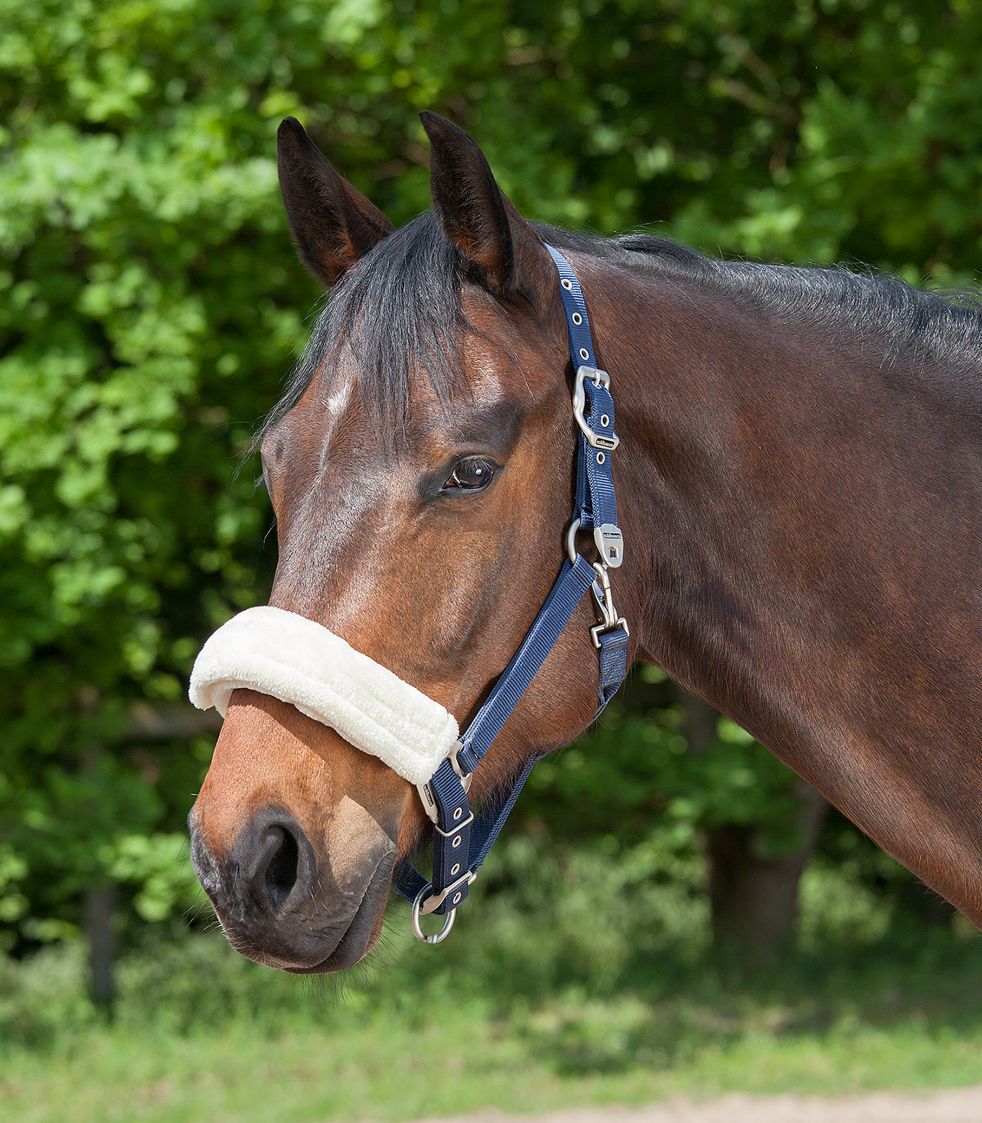 Nasenflauschband, schwarz, 28 cm