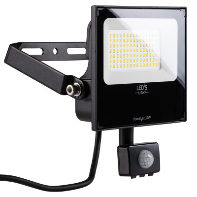 SHADA Flutlicht mit Sensor-LED - 30W 5400lm 4000K - Lumileds LED - schwarz