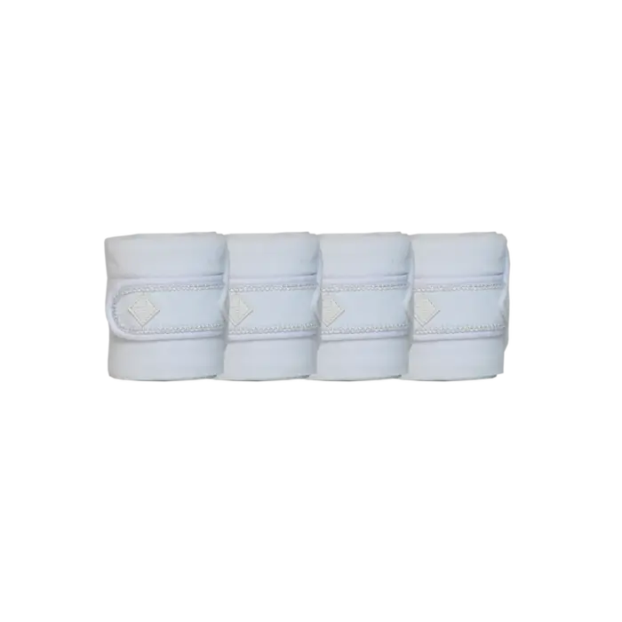 KENTUCKY® HORSEWEAR Fleece-Bandagen Pearls, 4er-Set, weiß