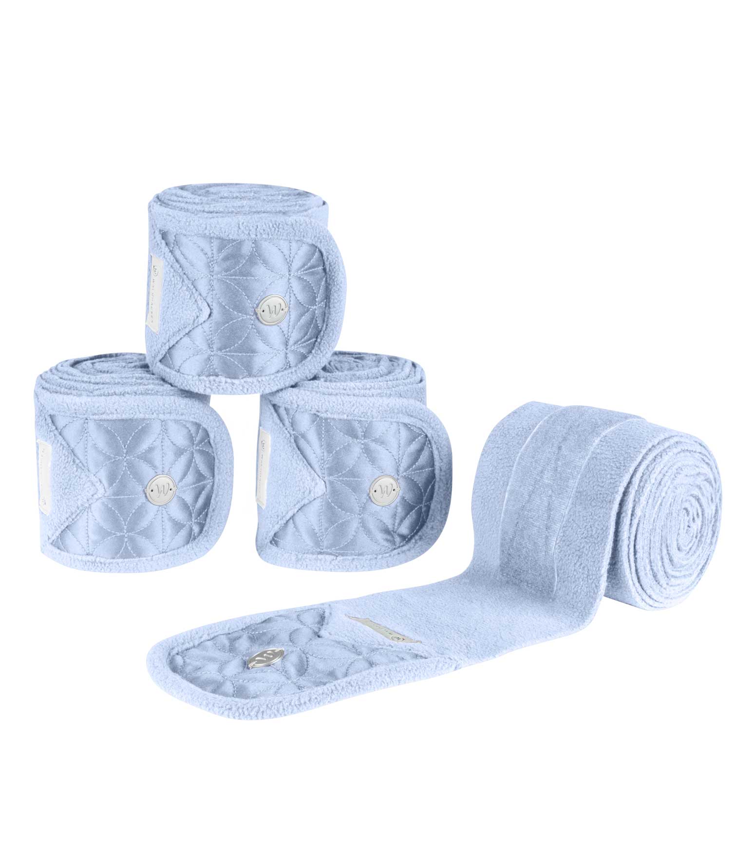 WALDHAUSEN Fleecebandagen Rom, 4er Set, pastellblau