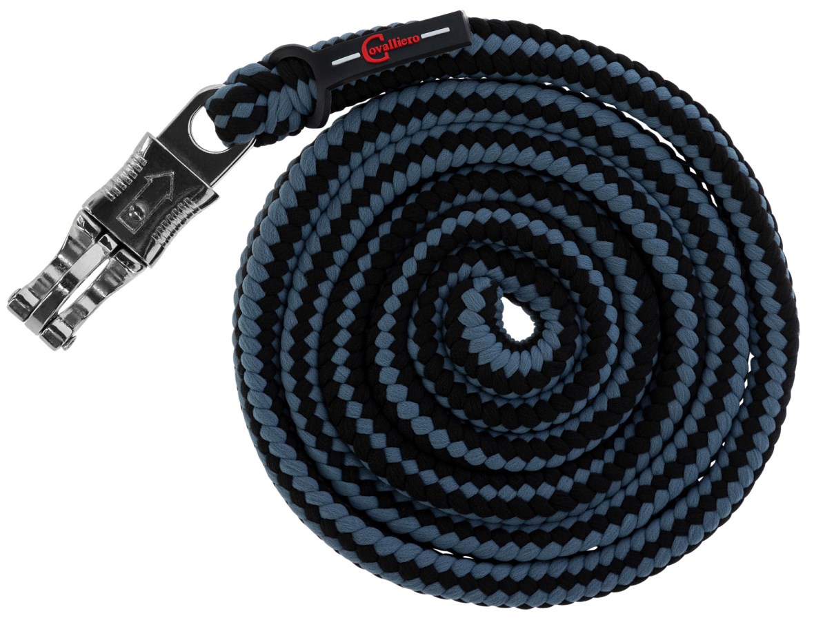 KERBL Führstrick Hippo, Panikhaken, schwarz/grau 