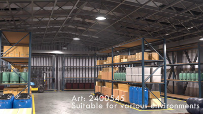SHADA Hallenstrahler High Bay - 200W 30000lm 3000K/4000K/5000K - Lumileds LED - Sosen Driver - schwarz
