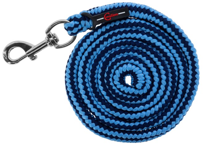KERBL Führstrick Hippo, Karabinerhaken, hellblau/dunkelblau