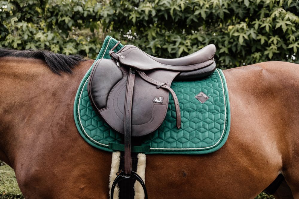 KENTUCKY® HORSEWEAR Schabracke Velvet Springen, dunkelgrün