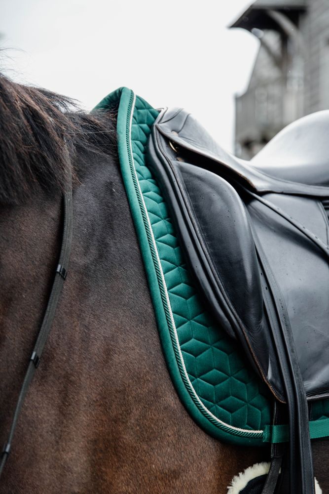 KENTUCKY® HORSEWEAR Schabracke Velvet Dressur, dunkelgrün