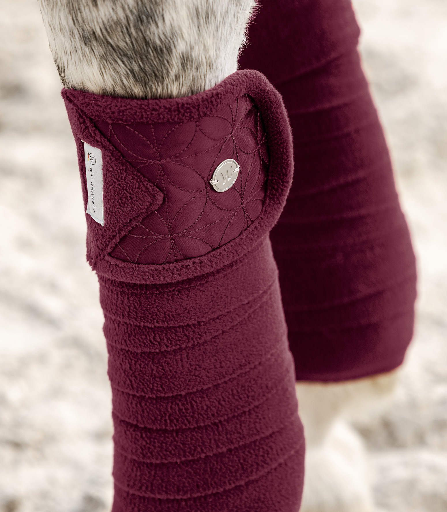 WALDHAUSEN Fleecebandagen Rom, 4er Set, samtrot