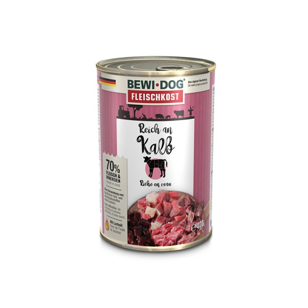 BEWI DOG® reich an Kalb