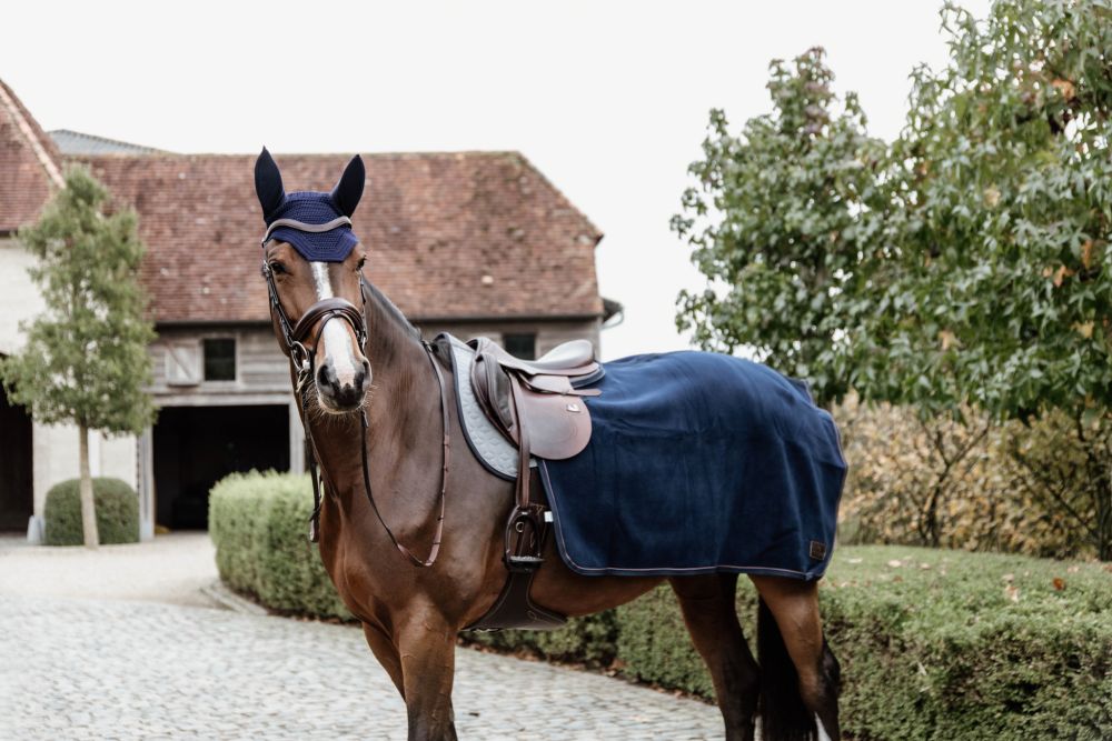 KENTUCKY® HORSEWEAR Ausreitdecke Quadrat Heavy Fleece, marine