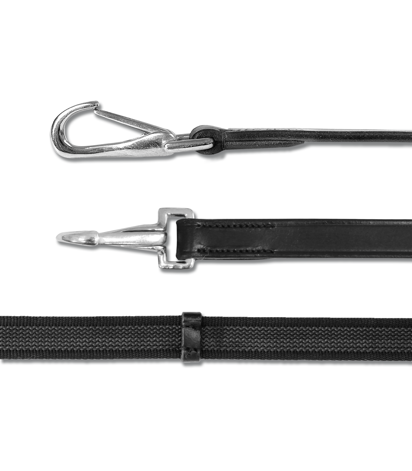 Anti-Rutsch-Zügel mit Karabiner