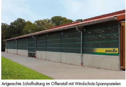 PATURA Windschutz-Spannpanele 4,60 Meter Breite
