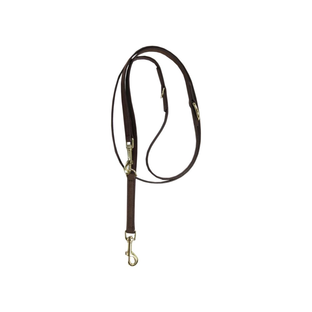 KENTUCKY® DOGWEAR Hundeleine aus samtweichem Leder, braun