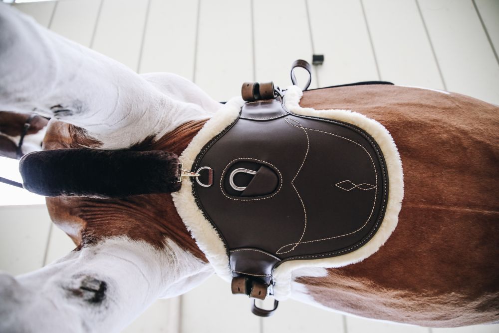 KENTUCKY® HORSEWEAR Lammfell Stollen-Kurzgurt 