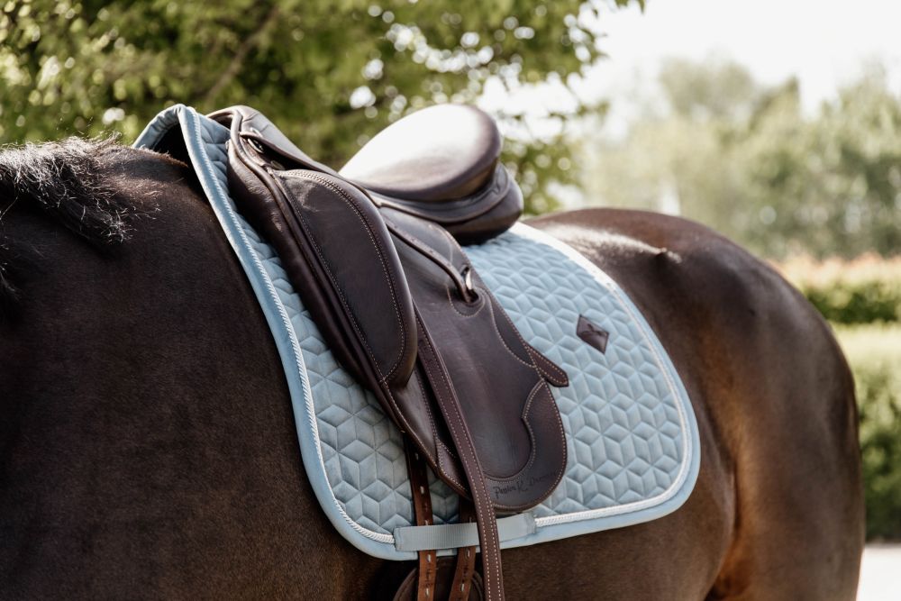 KENTUCKY® HORSEWEAR Schabracke Velvet Dressur, hellblau