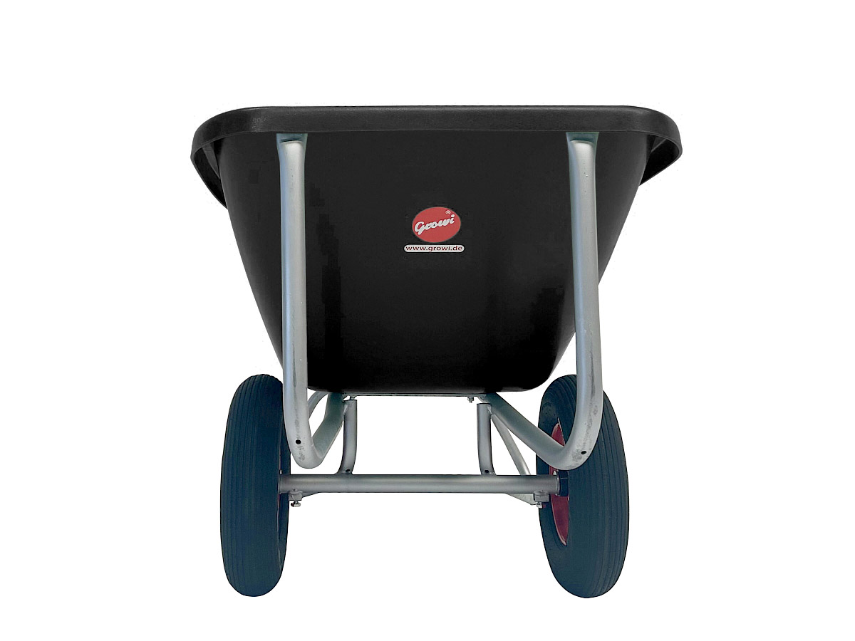 GROWI® Compactkarre Big Ben 2-rädrig 180 l in schwarz