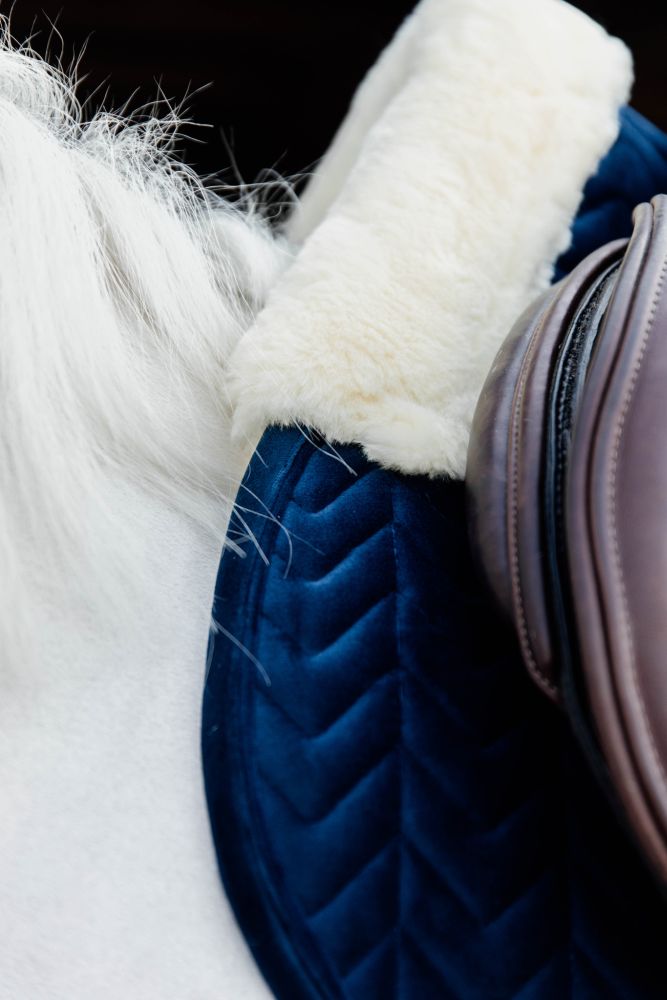 KENTUCKY® HORSEWEAR Skin Friendly Schabracke Velvet Springen, marine