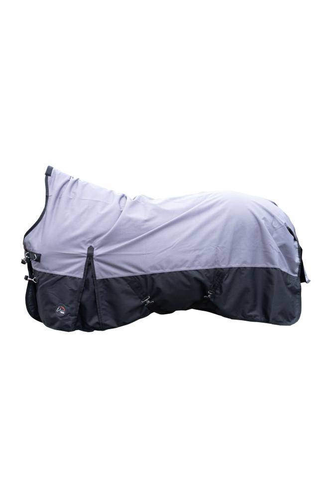 HKM Highneckdecke Glasgow - 1200D, 300 g Wattefüllung, grau/schwarz