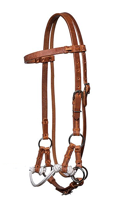 WESTERN IMPORTS® SIDEPULL WITH SOFT ROPE NOSE