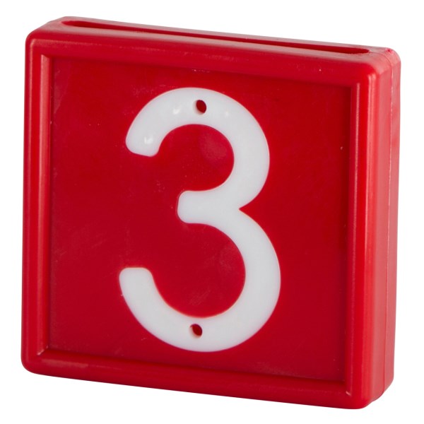 KERBL Nummernblock Standard, rot
